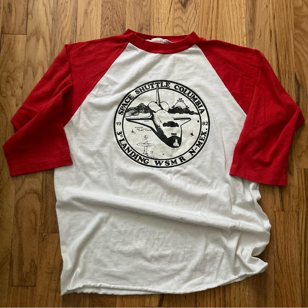 Vintage NASA Baseball T Shirt